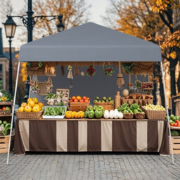 Gainoom 300 X 300 Cm Pop Up Canopy Tent Greyfoldable Outdoor Patio Shelter Gazebo - thumbnail 5