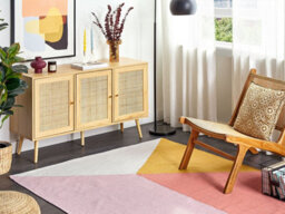 Beliani Rug Nizip Multicolour 140 X 200 Cm Cotton - thumbnail 2