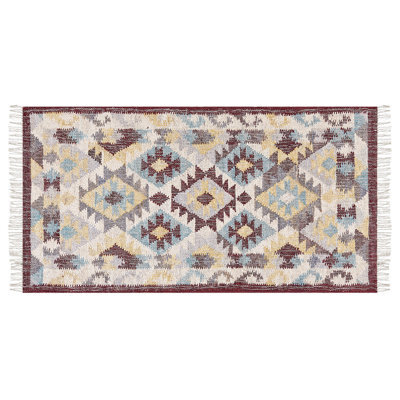 Beliani Rug Fener Multicolour 80 X 150 Cm Jute - image 1