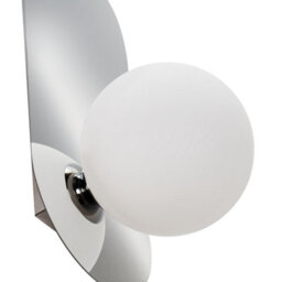 Beliani Home Set Of 2 Silver Wall Lamps With Opaque Glass Globes, W12 X D13 X H30Cm Each - thumbnail 7