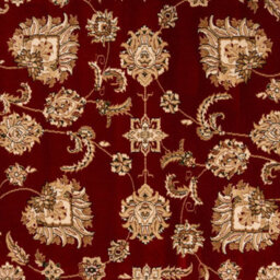 Loomed Gold Red Classical Oriental Floral Area Rug 80Cm X 150Cm - thumbnail 6