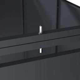 Phoenix Safe Company Phoenix Outdoor Double Wheelie Bin Store For 2 X 240L Bins, Soft Close Metal Storage, Anthracite Gb2200Aa - thumbnail 8