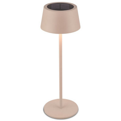 Briloner Beige Solar Led Table Lamp Rechargeable Light 32Cm Dimmable Cordless Touch Cct - image 1