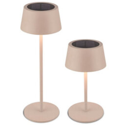 Briloner Beige Solar Led Table Lamp Rechargeable Light 32Cm Dimmable Cordless Touch Cct - thumbnail 2