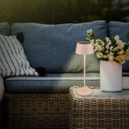 Briloner Beige Solar Led Table Lamp Rechargeable Light 32Cm Dimmable Cordless Touch Cct - thumbnail 5