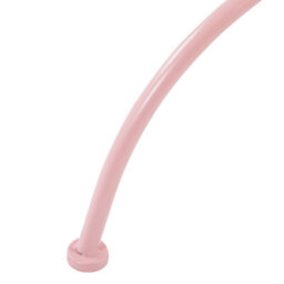 Beliani Pink Powder-Coat Outdoor Bistro Table With Scrollwork, Round 70Cm. - thumbnail 6