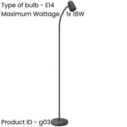 Loops Stylish Modern Black Floor Lamp For Indoor Spaces - Illuminate Your Home With Elegance - thumbnail 2