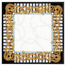 "Andrew Lee Golden Chains (Picutre Frame) / 24X24"" / Oak" - thumbnail 1