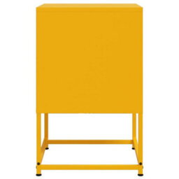 Berkfield Bedside Cabinet Mustard Yellow 36X39X60.5 Cm Steel - thumbnail 7
