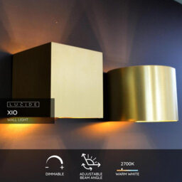Lucide Xio Modern Up Down Wall Light - Led Dim. - G9 - 1X4W 2700K - Matt Gold, Brass - thumbnail 2