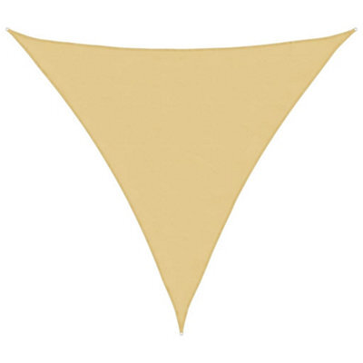 Berkfield Durable Sun Shade Sail Sand 3.6X3.6X3.6 M 100% Polyester Oxford