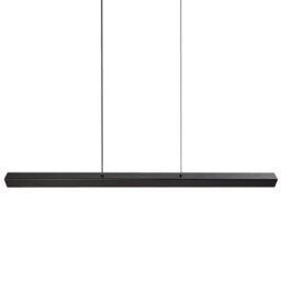 Beliani Black Aluminium Rubberwood Pendant Lamp With Remote Control, Dimmable Led, Warm White, 60Cm Diameter, 118Cm Drop - thumbnail 2
