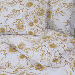 Walplus Duvet Cover Set White And Brown 220X240 Cm Cotton - thumbnail 5
