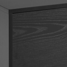 Wyld Haus El Paso Black Wooden Tv Unit 2 Doors 1 Drawer Metal Base - thumbnail 7