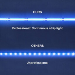 Long Life Lamps Company 12W Led Tape Strip Light Ip65 Continuous Cob Illumination 5M 12V Blue - thumbnail 6