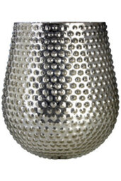 Orsina Complements Silver Large Glass Candle Holder