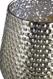 Orsina Complements Silver Large Glass Candle Holder - thumbnail 3
