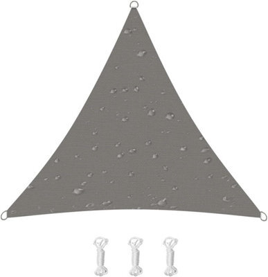 Grey 2X2X2M Triangular Shade Sail 95% Uv Protection - image 1