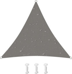 Grey 2X2X2M Triangular Shade Sail 95% Uv Protection - thumbnail 1
