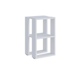 Decortie Lonie Modern Slim Bedside Table Nightstand 34Cm Bedroom White H 55Cm - thumbnail 2