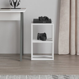 Decortie Lonie Modern Slim Bedside Table Nightstand 34Cm Bedroom White H 55Cm - thumbnail 9