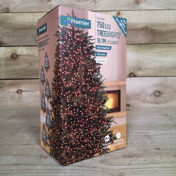 Samuel Alexander 18.7M 750 Led Treebrights Christmas String Lights With Timer In Red & Vintage Gold - thumbnail 6