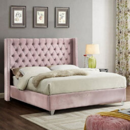 Stratus Interiors Admiral Wing Back Bed With Metal Studs - Add Professional Assembly And Delivery To Room Of Choice - Super King - Gas Lift - thumbnail 7