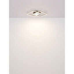 Luminosa Lighting Luminosa Saunders 43Cm Integrated Led Semi Flush Ceiling Light Matt Black 2X Led Dimmable 2700-6500K Remote Control Timer - thumbnail 6