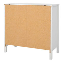 Wyld Haus Gossmere 5-Drawer White Wooden Chest Of Drawers With Silver Handles Matt Finish - thumbnail 5