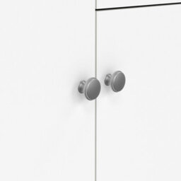 Wyld Haus Gossmere 5-Drawer White Wooden Chest Of Drawers With Silver Handles Matt Finish - thumbnail 6