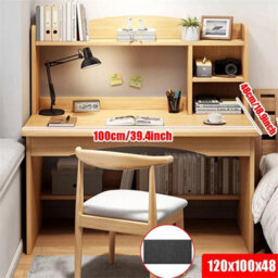 Computer Desk Study Table Writing Shelves Home Office Wooden Workstation Laptop - thumbnail 2