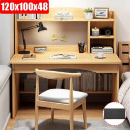 Computer Desk Study Table Writing Shelves Home Office Wooden Workstation Laptop - thumbnail 6