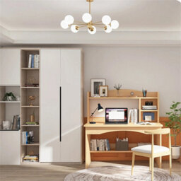 Computer Desk Study Table Writing Shelves Home Office Wooden Workstation Laptop - thumbnail 5