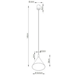 Sollux Lighting Nox Steel Beige 1 Lights Modern Pendant Lamps - thumbnail 9