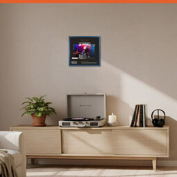 "12X12""  Navy Blue Sleek Vinyl Record Frame For 12 Inch Lp Album Covers - Elegant Wall Display - Ak Frames" - thumbnail 8