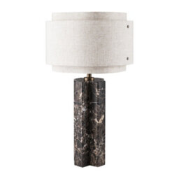 Nordlux Takai Marble Table Lamp Brushed Brass Brown,mains - thumbnail 4