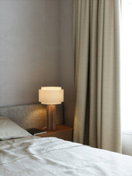 Nordlux Takai Marble Table Lamp Brushed Brass Brown,mains - thumbnail 6