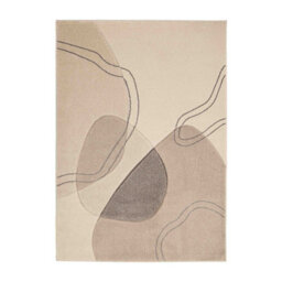 Melrose Abstract Design Natural Living Room Medium Indoor Area Rug 120/170Cm - thumbnail 4