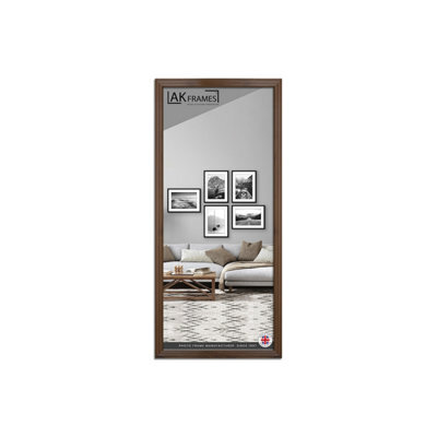 "AK Frames 30X12"" Classic Walnut Modern Picture Frame - Poster Frame For Photos, Prints And Wall Art - Elegant Home Decor" - image 1