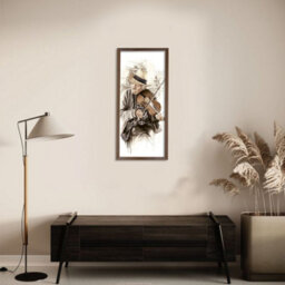 "AK Frames 30X12"" Classic Walnut Modern Picture Frame - Poster Frame For Photos, Prints And Wall Art - Elegant Home Decor" - thumbnail 4
