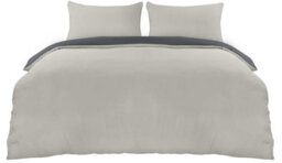 Utopia Bedding King Size Duvet Cover - Pack Of 8 - Soft Microfibre Polyester - Quilt Set, With Pillow Cases (Grey / Light