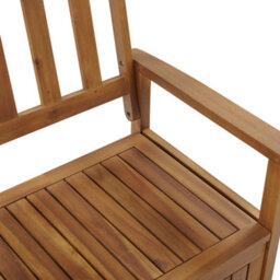Beliani Garden Bench With Cushion Sovana 120 Cm With Storage Acacia Wood Red - thumbnail 7