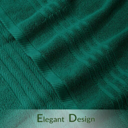 Casabella Towels 3 Pack Bath Sheets Large Bath Towel 80X140 Cm 100% Zero-Twist Cotton Highly Absorbent Towels Jade - thumbnail 4