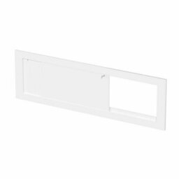 1700 Side Front Storage Bath Panel For Straight Baths Lockable Modern Mdf White - thumbnail 2