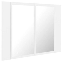 Berkfield Led Bathroom Mirror Cabinet White 60X12X45 Cm - thumbnail 8