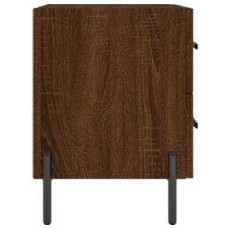 Berkfield Modern Bedside Cabinets 2 Pcs Brown Oak 40X35X47.5 Cm Engineered Wood - thumbnail 7