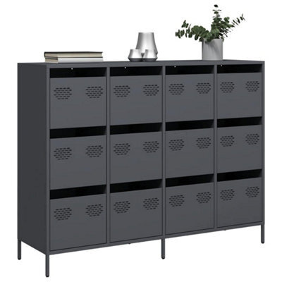 Berkfield Sideboard Anthracite 135X39X103.5 Cm Cold-Rolled Steel - image 1