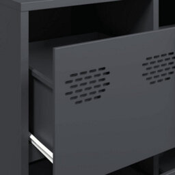 Berkfield Sideboard Anthracite 135X39X103.5 Cm Cold-Rolled Steel - thumbnail 9