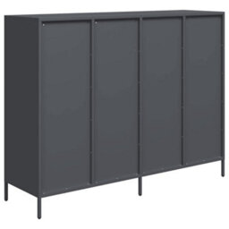 Berkfield Sideboard Anthracite 135X39X103.5 Cm Cold-Rolled Steel - thumbnail 7