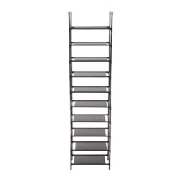 Breeins Rectangular 10 Tier Non-Woven Detachable Steel Frame High Shoe Rack - thumbnail 4